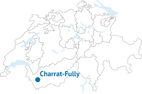 Lage von Charrat-Fully